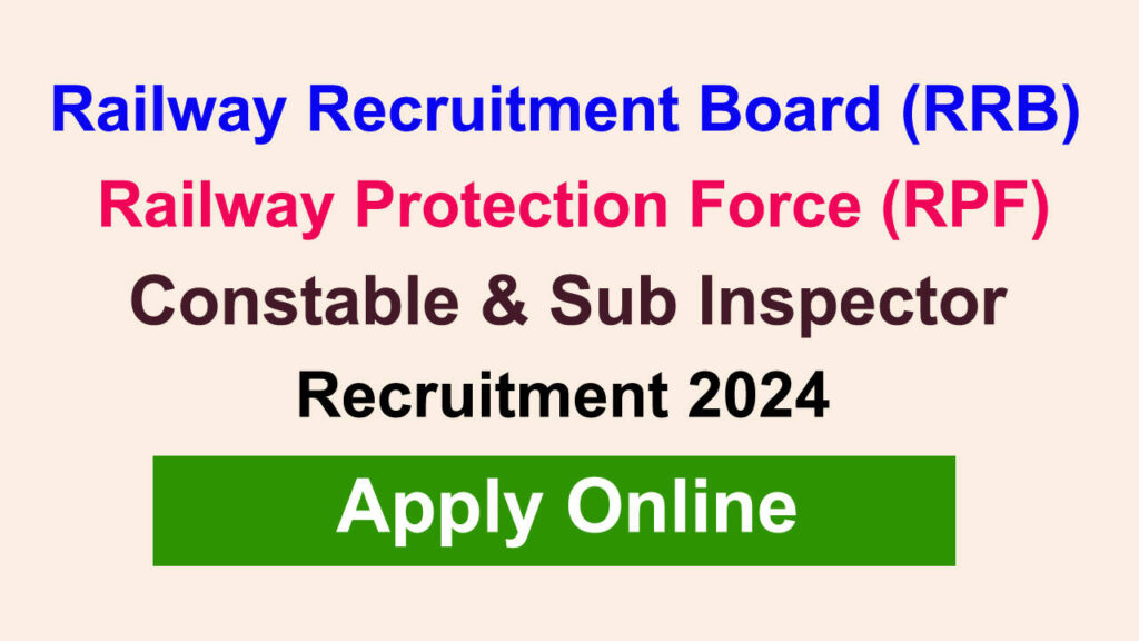 RRB Railway Protection Force Recruitment 2024